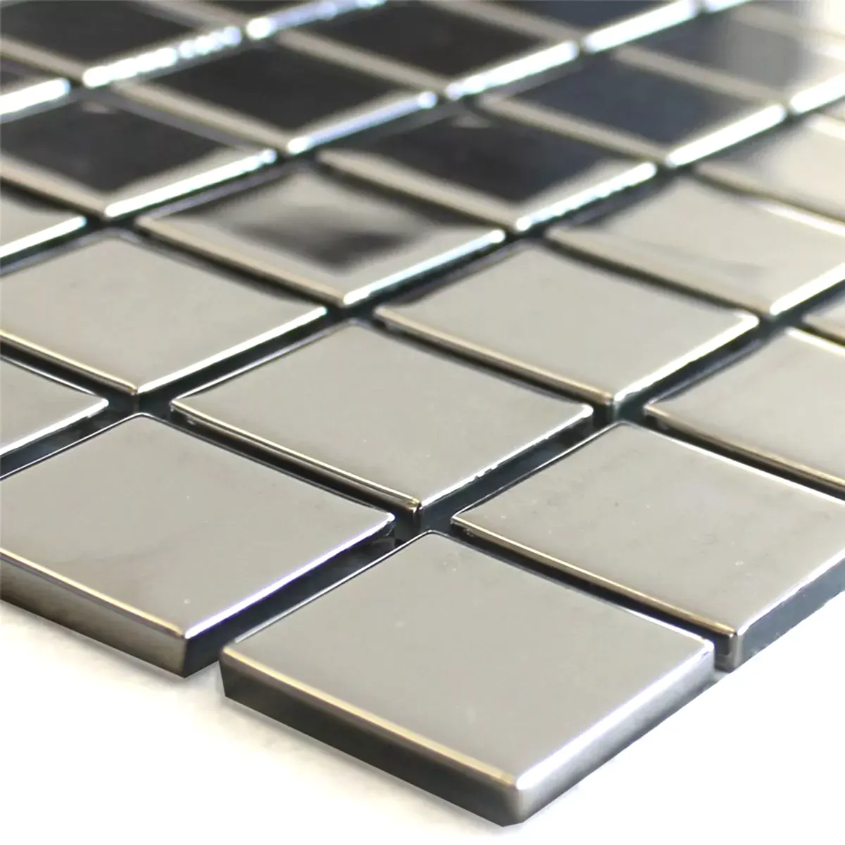 silver mosaic tiles 